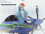  aircraft airplane anthro anthrofied areola areola_slip breasts calendar camel_toe cleavage clothed clothing equid equine female friendship_is_magic mammal my_little_pony phylloaurea pterippus rainbow_dash_(mlp) tight_clothing unzipped wings zipper 
