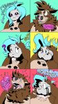  &lt;3 &lt;3_eyes 2019 absurd_res ahegao anthro balls blush bodily_fluids canid canine chest_tuft comic consent couple_(disambiguation) cum cum_inside digital_media_(artwork) duo english_text erection fellatio fingers flynt_(flyntdraws) fur genital_fluids girly hair happy happy_sex hi_res humanoid kiss_mark lips lipstick long_hair looking_pleasured lying makeup male male/male mammal noodle_(zenarator) nude on_back open_mouth oral penetration penile penis sex simple_background teeth text tongue toony tuft zenarator_(artist) 