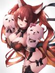  animal_ears armor cleavage granblue_fantasy inaba_sunimi pantsu shadowverse shingeki_no_bahamut tagme 