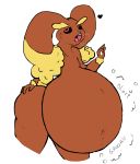  &lt;3 2019 ambiguous_gender ambiguous_prey anthro belly big_belly brown_body brown_fur butt digital_media_(artwork) fur hi_res hyper hyper_belly lagomorph lopunny male male_pred mammal nintendo open_mouth oral_vore pok&eacute;mon pok&eacute;mon_(species) solo thick_thighs video_games vore wide_hips yerbabuena 