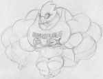  alphys anthro big_breasts big_muscles bottomwear bra breasts buckteeth cleavage clothed clothing eyewear female front_view glasses huge_breasts huge_muscles hyper hyper_muscles midriff muscular muscular_female non-mammal_breasts reptile sbshouseofpancakes scalie shorts solo sports_bra teeth thick_tail undertale underwear video_games 