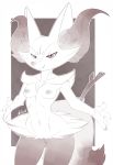  2019 4_fingers anthro areola braixen breasts canid canine digital_media_(artwork) dipstick_tail fangs female fingers fur hi_res inner_ear_fluff looking_at_viewer mammal multicolored_tail nintendo nipples pok&eacute;mon pok&eacute;mon_(species) pussy siden solo stick tuft video_games wick_(artist) 