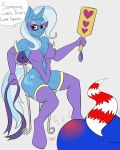  anthro big_butt breasts butt cleavage clothed clothing equid female friendship_is_magic hi_res horn mammal mask my_little_pony paddle reddened_butt stubbornstallion trixie_(mlp) unicorn 