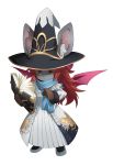  absurd_res blazhxxx clothed clothing eva female final_fantasy final_fantasy_tactics fur grey_body grey_fur hat headgear headwear hi_res looking_at_viewer mammal moogle pom_poms red_wings spellbook square_enix video_games whiskers wings 