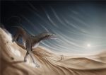  2012 ambiguous_gender day desert detailed_background digital_media_(artwork) feral kanizo outside sky solo sun unknown_species 