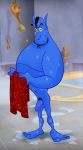  blue_body blue_skin disney disney&#039;s_aladdin genie_(aladdin) hi_res humanoid humanoid_penis male not_furry penis phenominalcosmicpowers pubes solo 