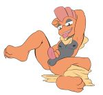  erection hi_res looking_at_viewer male nintendo nude paws penis pok&eacute;mon pok&eacute;mon_(species) retro_future scrafty skinny spread_legs spreading tongue tongue_out video_games 