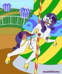  anthro carousel female friendship_is_magic hi_res inanimate_tf mostlymlpanthroporn my_little_pony nude pole rarity_(mlp) sketch transformation 
