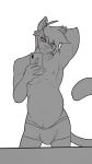  anthro blush bulge cellphone clothing felid hi_res male male_pregnancy mammal pantherine phone pregnant selfie snow_leopard solo standing underwear xana7274 zane_(disambiguation) 