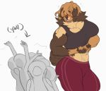  abs big_breasts breasts canid canine canis chen_(cherrikissu) cherrikissu domestic_dog female livestock_guardian_dog mammal molosser mountain_dog muscular muscular_female pastoral_dog thick_thighs tibetan_mountain_dog tongue 