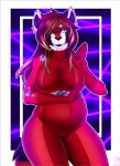  ailurid anthro belly big_belly big_breasts breasts curvy_figure female looking_at_viewer mammal narrowed_eyes pregnant rd406 red_panda seductive solo thick_thighs voluptuous wide_hips 