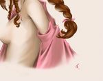  aerith_gainsborough artist_request bad_source braid breasts brown_hair final_fantasy final_fantasy_vii long_hair medium_breasts sideboob solo topless twin_braids undressing 