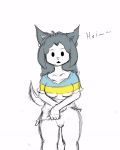  animated anthro female hair mammal tem temmie_(undertale) undertale video_games 