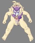  5_toes absurd_res afterglow anthro balls barefoot bark_the_polar_bear big_penis blue_eyes blush bodily_fluids chest_fur cum cum_on_chest cum_on_face cum_on_leg dipodid duo erection fang_the_sniper fur genital_fluids grin hands_behind_head hi_res jerboa lying male male/male mammal midnightmuser nude open_mouth overbite penis polar_bear purple_body purple_fur red_eyes rodent size_difference smile sonic_the_fighters sonic_the_hedgehog_(series) tan_body tan_fur toes ursid ursine vellvetfoxie white_body white_fur 