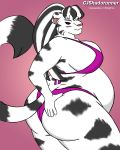  bikini breasts butt cjshadorunner clothing felid female mammal obese overweight pantherine solo swimwear tiger 