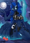  anthro big_breasts breasts cleavage clothed clothing empressbridle equid female friendship_is_magic horn mammal mood my_little_pony princess_luna_(mlp) tentacles water winged_unicorn wings 