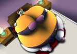  anthro bed belly big_belly big_breasts breasts chiropteran female furniture grinex huge_breasts hyper hyper_belly lamp mammal nightstand rouge_the_bat solo sonic_the_hedgehog_(series) 