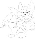  anthro big_breasts bimbofication breast_grab breast_implants breasts chiropteran female hand_on_breast hi_res huge_breasts mammal pubes pussy rouge_the_bat sonic_the_hedgehog_(series) thecon 