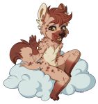  2019 4_toes 5_fingers anthro brown_body brown_eyes brown_fur brown_hair charmrage digital_media_(artwork) eyebrows eyelashes fingers fur hair hyaenid male mammal sitting solo spotted_hyena toes 