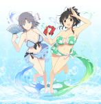  asuka_(senran_kagura) bikini cleavage senran_kagura swimsuits tagme wet yomi_(senran_kagura) 