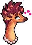  &lt;3 beauty_mark ear_piercing ear_ring eyelashes female gem giraffe giraffe_mom giraffid headshot javanshir jewelry long_neck mammal necklace pearl_(gem) pearl_necklace piercing simple_background solo white_background 