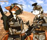  canid canine desert grey_fox hi_res mammal maned_wolf marksman military multicam operator saintversa sniper tactical urocyon 