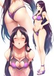  bikini cleavage erect_nipples fate/grand_order minamoto_no_raikou_(fate/grand_order) swimsuits zucchini 