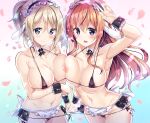 2girls bikini breasts gochuumon_wa_usagi_desu_ka? hoto_mocha kurou_(quadruple_zero) swimsuit tagme_(character) 