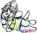  anthro female hair hi_res mammal tem temmie_(undertale) undertale video_games 