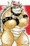  2017 anthro bowser hi_res kamui_shirow koopa male mario_bros muscular muscular_male nintendo scalie solo video_games 