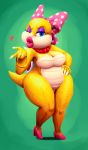  &lt;3 blowing_kiss blue_eyes bracelet breasts cleavage clothed clothing female footwear hi_res high_heels jewelry koopaling lips looking_at_viewer mario_bros necklace nintendo one_eye_closed outta_sync pink_lips shoes solo thick_lips thick_thighs video_games wendy_o._koopa wide_hips wink 