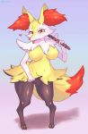  &lt;3 anthro bodily_fluids braixen breasts cheek_tuft dipstick_tail facial_tuft featureless_breasts female full-length_portrait fur fur_tuft genital_fluids inner_ear_fluff looking_at_viewer multicolored_body multicolored_fur multicolored_tail nintendo nude pok&eacute;mon pok&eacute;mon_(species) portrait pussy pussy_juice red_body red_fur red_tail shoulder_tuft solo standing sususuigi tongue tongue_out tuft two_tone_tail video_games white_body white_fur yellow_body yellow_ears yellow_fur yellow_tail 