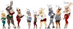  abs absurd_res anthro big_breasts breast_size_difference breasts capreoline cervid chest_tuft cleavage clothed clothing female group hand_on_hip hi_res huge_breasts larger_female male mammal muscular muscular_female reindeer size_difference smaller_female smaller_male solratic tuft 