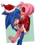  absurd_res amy_rose anthro blush breasts christmas clothing colored_nails duo eulipotyphlan eyelashes eyes_closed eyeshadow female female_penetrated hands_on_legs hat headgear headwear hedgehog hi_res holidays hug kukkiisart makeup male male/female male_penetrating mammal misleading_thumbnail nails nude pawpads paws penetration robe romantic_couple santa_hat sex side_boob sonic_the_hedgehog sonic_the_hedgehog_(series) stand_and_carry_position standing standing_sex translucent translucent_clothing 