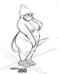  adidas alphys anthro areola belly breasts buckteeth clothing covering_pussy epitaphkho_(artist) eyewear female footwear glasses hand_on_face hi_res looking_away mostly_nude navel nipples non-mammal_breasts open_mouth open_smile overweight overweight_female pose reptile scalie shoes slightly_chubby smile solo standing teeth thick_tail thick_thighs undertale video_games wavy_mouth wide_hips yeezy 
