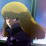  1girl blonde_hair blush closed_mouth commentary_request kugimiya_kei long_hair looking_at_viewer majestic_prince solo space yazwo 