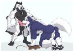  attahualpa canid canine canis clothing duo licking loincloth male male/male mammal muscular teyl tongue tongue_out wolf wollvieh 