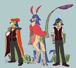  alfafilly anthroified appregio aqua_background avian bird bow_tie eye_patch eye_scar eyewear formal_shoe forte_(rozenich) fur_coat male missing_eye monocle parrot rozenich scar toothed_beak 