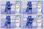  absurd_res breasts comic dialogue duo equid friendship_is_magic hi_res horn lordstormcaller mammal my_little_pony overweight princess_celestia_(mlp) princess_luna_(mlp) weight_gain winged_unicorn wings 