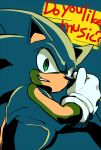  2013 anthro blue_background blue_body blue_fur clothing english_text eulipotyphlan fur gloves green_eyes grin handwear hedgehog looking_at_viewer male mammal root8beat simple_background smile solo sonic_the_hedgehog sonic_the_hedgehog_(series) text 