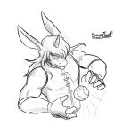  bunnyfeet clothing energy gloves handwear horn invalid_tag magic male muscular power sketch world 
