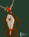  body_hair capreoline cervid chest_hair christmas happy_trail hi_res holidays humanoid_penis male mammal muscular penis reindeer rudolph_the_red_nosed_reindeer solo tachaal 