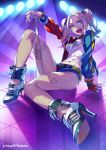  fishnets harley_quinn kotatsu_(g-rough) pantyhose suicide_squad tattoo 