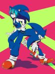  2013 anthro blue_body blue_fur blue_hair bottomwear clothing cosplay crossover crossover_cosplay duo eulipotyphlan female footwear fur gloves green_eyes grin hair handwear hatsune_miku hedgehog hoodie human male mammal one_eye_closed pants pink_background root8beat shoes simple_background smile sonic_the_hedgehog sonic_the_hedgehog_(series) topwear vocaloid wink 