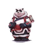  2017 anthro black_body black_fur blizzard_entertainment clothed clothing coat cosplay crossover crossover_cosplay disney duo fully_clothed fur giant_panda grey_body grey_fur hi_res koala mammal marsupial mei_(overwatch) overwatch simple_background standing topwear ursid video_games vombatiform white_background white_body white_fur zootopia 杯具螺旋丸 