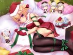  1girl :q antenna_hair ass azur_lane bai_da bangs bare_shoulders bed black_legwear blonde_hair blunt_bangs blush blush_stickers bound box braid braided_bun breasts character_doll christmas cleavage commentary_request dress eyebrows_visible_through_hair fur-trimmed_dress fur-trimmed_gloves fur-trimmed_hat fur_collar fur_trim gift gift_box glasses gloves green_ribbon hair_bun hat heart heart_pillow highres iron_cross karlsruhe_(azur_lane) koln_(azur_lane) konigsberg_(azur_lane) large_breasts leipzig_(azur_lane) long_hair looking_at_viewer low_twintails lying medium_hair military_hat mole mole_under_eye multicolored_hair no_shoes nose_blush object_hug on_bed on_side pillow pleated_skirt prinz_eugen_(azur_lane) purple_eyes red_dress red_gloves red_headwear ribbon sack santa_costume santa_hat short_hair sidelocks silver_hair skirt star_pillow strapless strapless_dress streaked_hair swept_bangs thighhighs tied_up tongue tongue_out toy twintails two_side_up wall wavy_mouth zettai_ryouiki |_| 