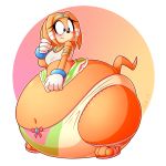  1:1 belly big_belly biped breasts clothing echidna female hi_res hyper hyper_belly mammal monotreme morbidly_obese obese overweight overweight_female panties solo sonic_adventure sonic_the_hedgehog_(series) tikal_the_echidna underwear zaphod 