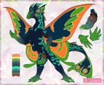  anthro dragon faedragon fairy fairy_dragon invalid_tag male model_sheet nakoo nude penis tails_(disambiguation) wings 