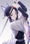  kimetsu_no_yaiba kochou_shinobu soli sword uniform 