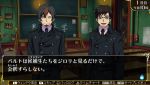  2boys ao_no_exorcist chalkboard classroom desk glasses hesse_barthes multicolored_hair multiple_boys okumura_yukio uniform 